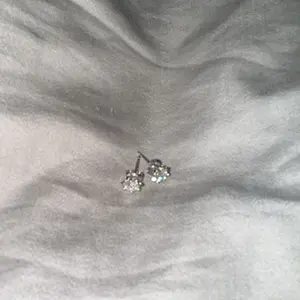 HELLOICE [Unisex] Moissanite Stud Round Cut Snowflake Earrings 0.3ct/1ct/2ct Synthetic Moissanite VVS1 D Color Jewelry Gift for Women and Men