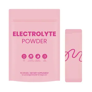 Nature's Gate Peach Flavor Edible Fizzy Electrolyte Powder, 15-Stick Dietary Supplement for Hydration Support, Fitness Pre/Post Workout & Outdoor Use