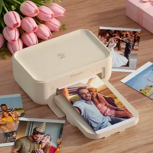 Hanin 4x6 Photo Printer, Includes 20 Sheets & 1 Ribbon, Portable Thermal Dye Sublimation Printer with AR Video Printing, Valentine's Day Gift