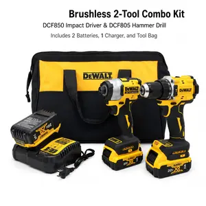 DEWALT DCF850 Impact Driver & DCF805 Hammer Drill Combo  For Professional Fastening And Drilling Multi-Tool Fieldmaster
