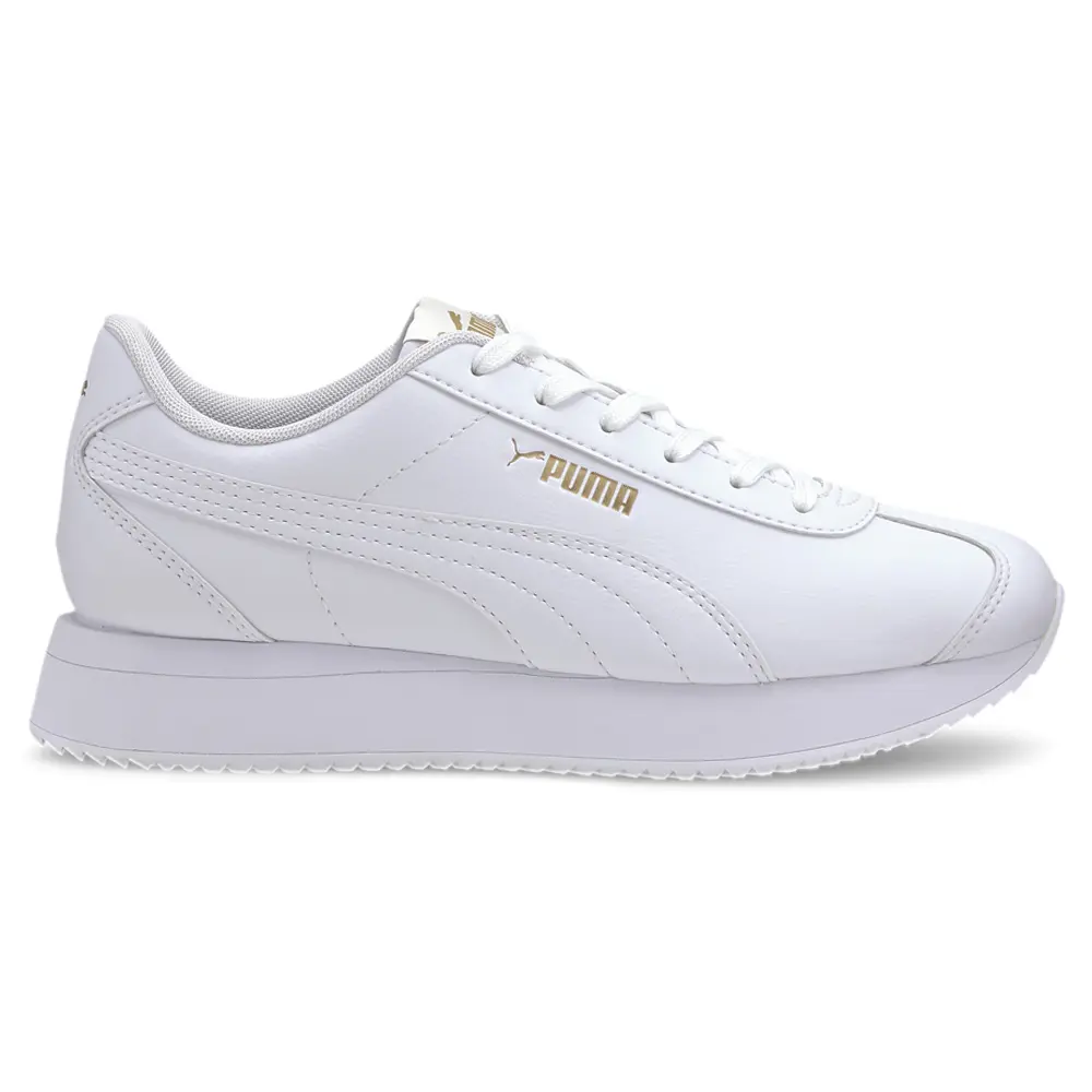PUMA Womens Turino Stacked Platform Sneakers Shoes Casual - White PUMA Womens Turino Stacked Platform Sneakers Shoes Casual - White