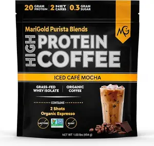 MariGold High Protein Coffee - Iced Café Mocha - 1 Lb Bag