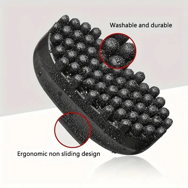 1PCSPortable Rubber Hair Curler Sponge, Durable and Washable, Suitable for Men and Women, Essential Barber Tool, Styling Brush for Curly Hair, Define Curl Brush, Curl Defining Brush, Curling Brush, Hair Brushes, African Wave Sponge Ball