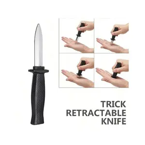 Fake Retractable Trick Knife – Disappearing Blade Prank Toy for Costumes & Gags