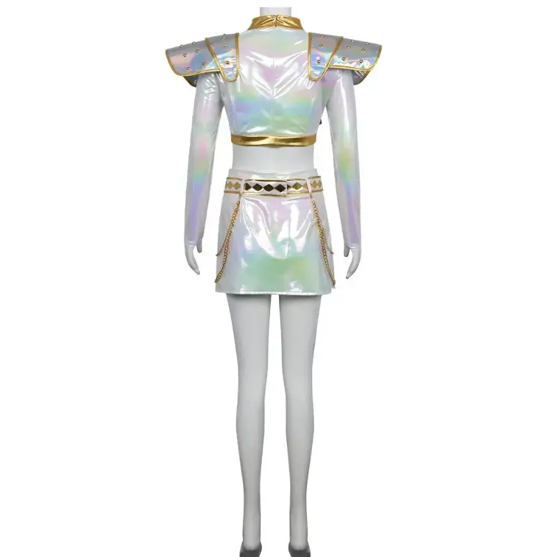 Fantasia Zoey Mira Cosplay Girls Singing White Suits Cartoon  Disfraz Costume 6 to 14 Years Halloween Clothes