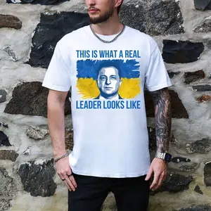 Volodymyr Zelensky Comfort Colors Shirt  Support Ukraine Tee  Pro-Ukraine, Anti-Trump & Putin  Real Leader Aesthetic