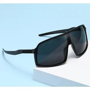 European and American outdoor cycling glasses fashion sports bicycle full coating full frame running windproof glasses
