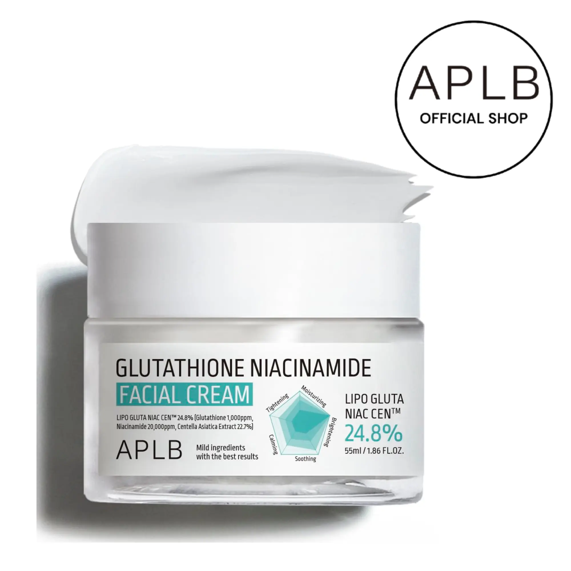 [APLB Official] APLB Glutathione Niacinamide Facial Cream 55ml