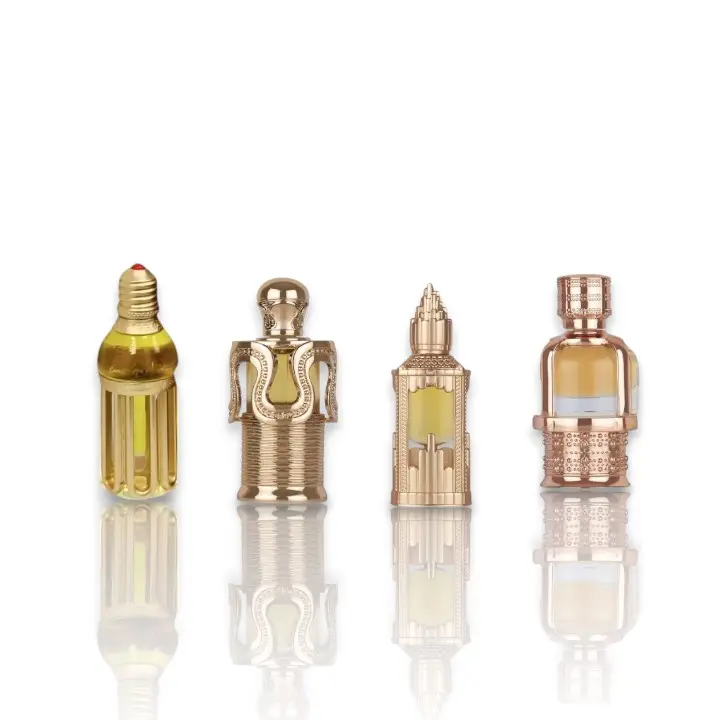 Lattafa Women's 4-Piece Concentrated Oil Perfume Set - Maitha, Amoura, Esraa, Abraaj Scents (20 ML Each) with Fruity Sweet Woody, Floral Honeysuckle, Vanilla Notes for Daily Wear