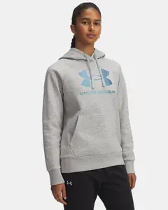 Under Armour Rival Fleece Shimmer Women's Hoodie Kangaroo Womenswear