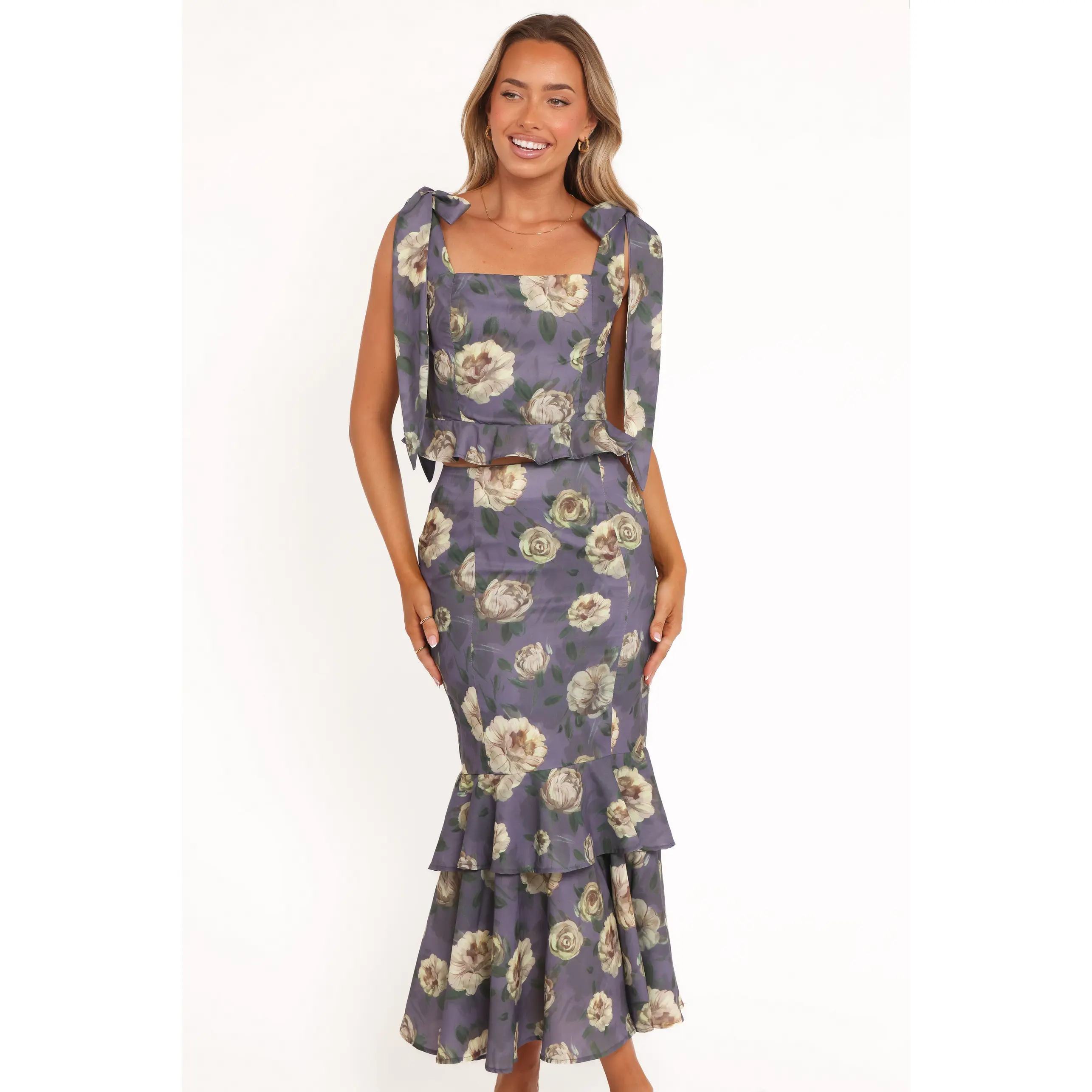 Luna Two Piece Set - Lavender Floral