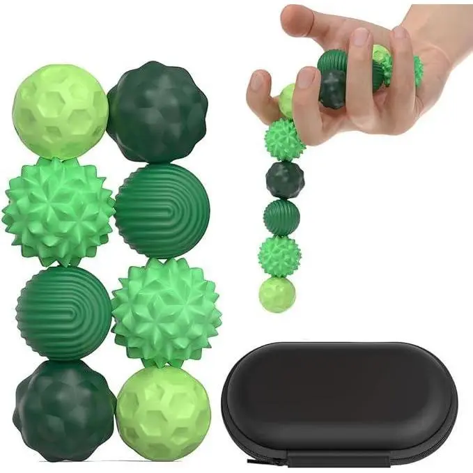 Silicone Ball Fidgeting Relax Toys with Elastic Texture Assorted Colors Stress Relief Toys for Adults & Teens Mother's Day Gift