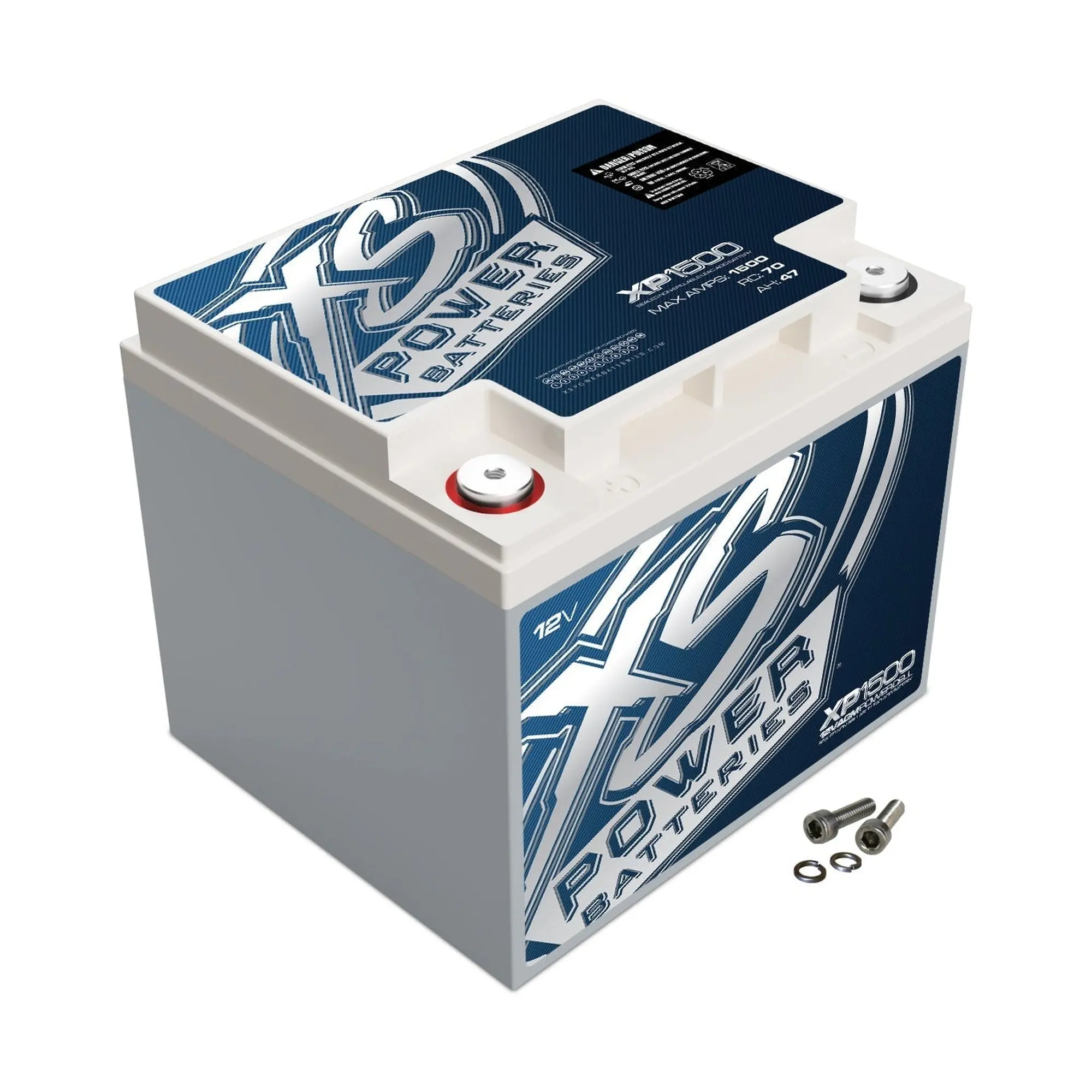 XS Power XP1500 12V AGM Car Audio Battery for Automotive, Motorcycle Car Battery Repair Applications