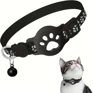 Cute Footprint Cat Collar with Bell - Breakaway Safety Collar