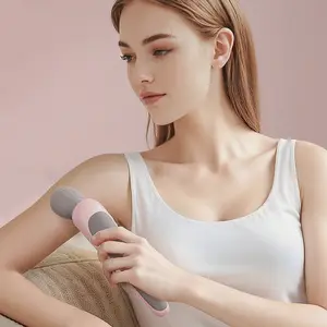 Rechargeable Massage Gun, Handheld Neck Shoulder Leg Back Relaxation Aid, Ultra-Quiet Lightweight Design, USB-C Fast Charging, Ideal Gift