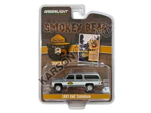 CHASE 1983 GMC Suburban (Smokey Bear Series 3) Diecast 1:64 Scale Model - Greenlight 38060D
