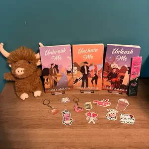 Signed Magnolia Falls Ranch Ultimate special edition book and plushy bundle with keychains and stickers