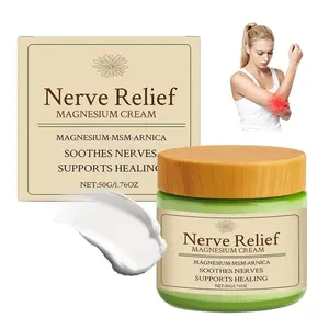 Total Relief Magnesium Cream, Nerve Relief Magnesium Cream, with MSM & Arnica, Daily Soothing Support, Deeply moisturizing, non-irritating, and leaves no residue - 50 g / 1.76 oz