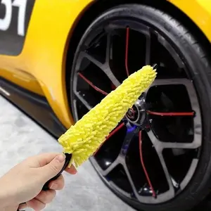 Car Wheel Cleaning Brush, Handheld Car Wheel HUB Cleaning Tool, Car Wheel Cleaning Brush, Professional Car Cleaning Tool, Car Detailing Brush