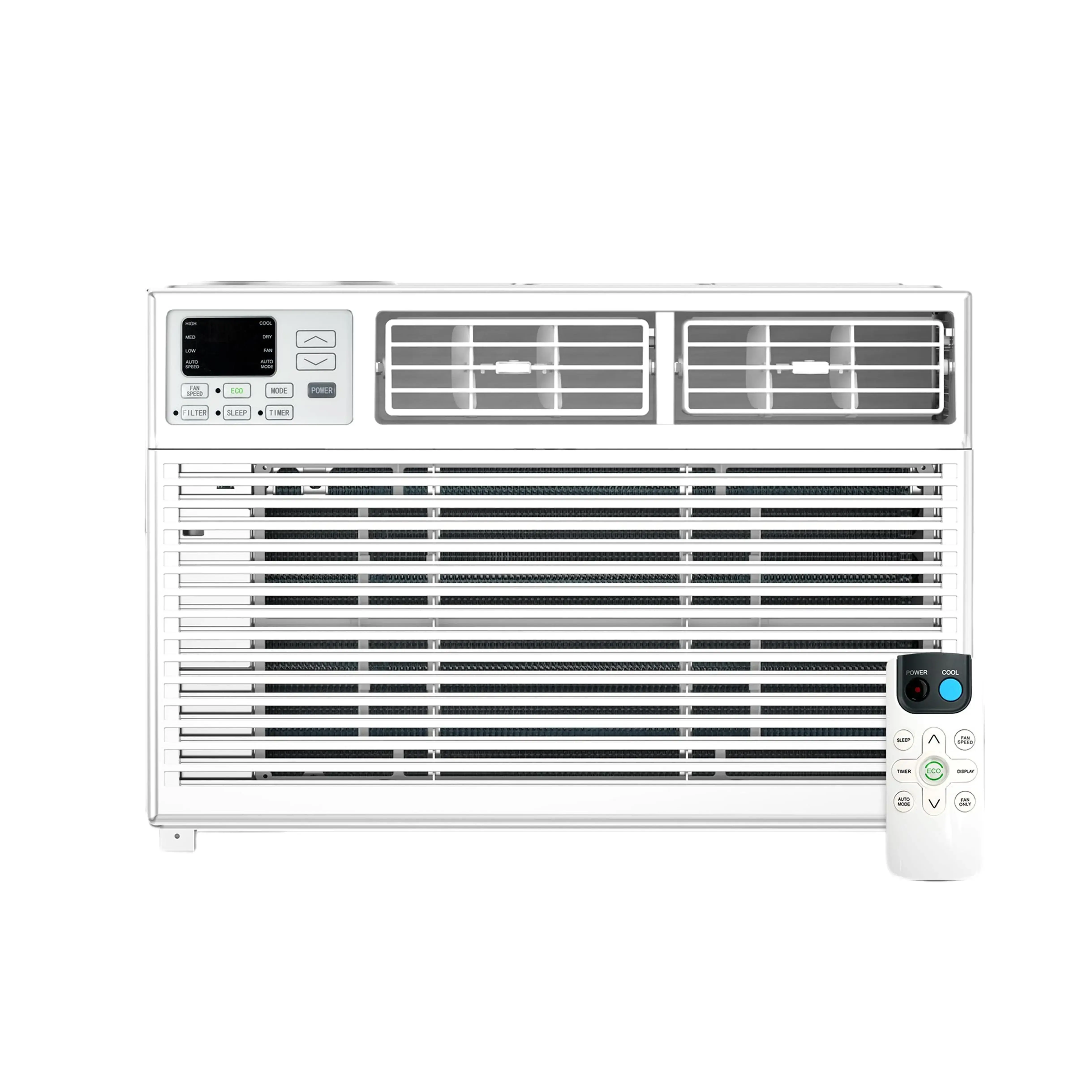 ZAFRO【Summer Sale】Window Air Conditioner 5K-12K BTU, Smart Inverter AC Unit for 150 Sq.Ft, 2 Cooling & Fan Speeds, 51DB Quiet, Quiet Energy-Efficient Window AC,Mechanical Controls, Ideal for Bedroom, Apartment, Office,summmer vibes Wif Wifi Aircon Coo