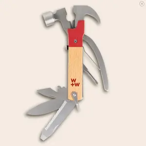 Stainless Steel 15 Function Hammer Multi-Tool - Organized Cutlery Tool Clover for Efficient Kitchen Use