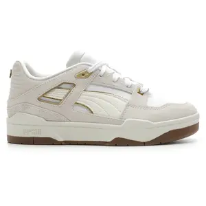 PUMA Womens Slipstream Peb Lace Up Sneakers Shoes Casual - Grey, White