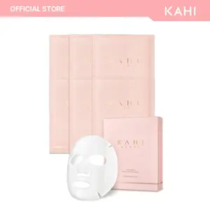 KAHI Wrinkle Bounce Water Full Perfecting Hydrating Face Mask - Facial Mask Skin Care - Hyaluronic Acid Korean Sheet Mask (6EA, 1.23 oz)