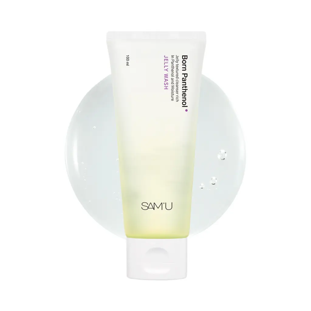 SAM'U Born Panthenol Jelly Wash 100ml - Gentle Facial Cleanser with Hydrating Ingredients for Sensitive Dry Skin