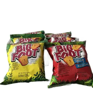 Big Foot Snack - Spicy Cheese Crispy Treats - 0.5 oz (25g) Pack of 6 Assorted Flavors