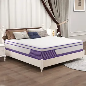 KORLOVY 12/14 Inch Twin Full Queen King Size Mattress In A Box Hybrid Pocket Spring Memory Foam Medium Firm Bed Mattresses Modern For Home Bedroom Hotels, Boxed Gift Furniture Ergonomic TikTokShopBlackFriday