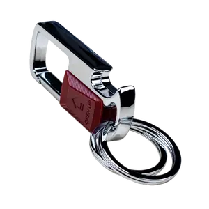 Metal Keychain with Detachable 2 Key Rings Multifunctional Key Chain and Bottle Opener Design Heavy Duty Key Chain Ring Clip Holder for Home Car Keys Fashion Creative Gift Men & Women