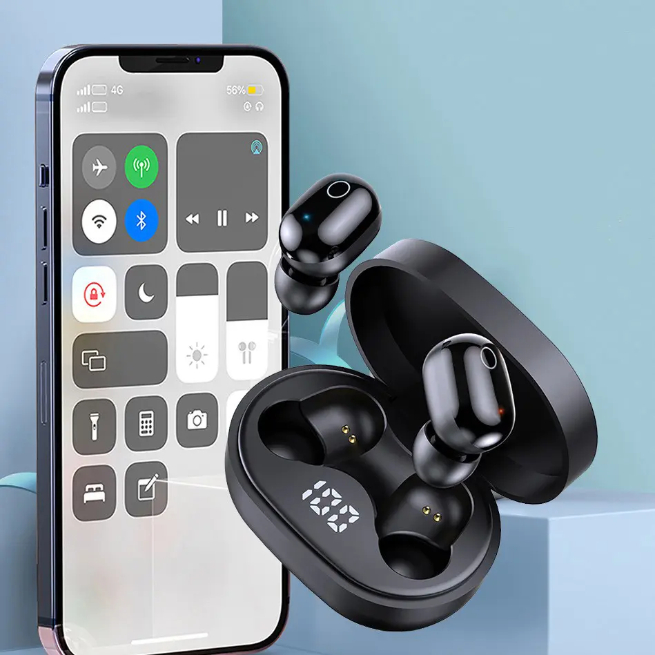 Wireless In-ear Headphones, Physical Soundproofing Gaming Headset, TWS Bluetooth-compatible Sports Earbuds for iOS Android Phones, Smart Wireless Headset
