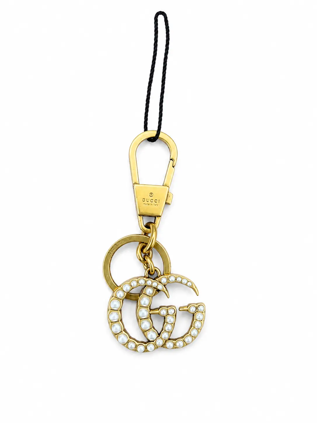 Pre-owned GUCCI metal Bag Accessories Pearl Bag Charm
