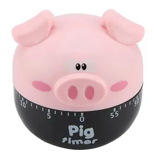 Cute Cartoon Pig Kitchen Timer Mechanical Timers Counters for Cooking Timing Tool Bell Cute Cartoon Pig Kitchen Timer Mechanical Timers Counters for Cooking Timing Tool Bell