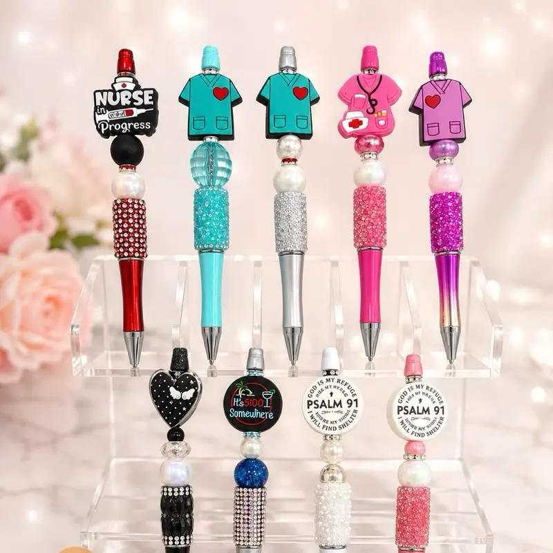 Jali Vi Luxe Handmade Beaded Pen Gift Set – Custom Glam Pen