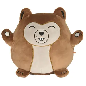 Hachibis Beaver Stuffed Animal - 8 inch Ultra-Soft Plush Toy Pillow Animal