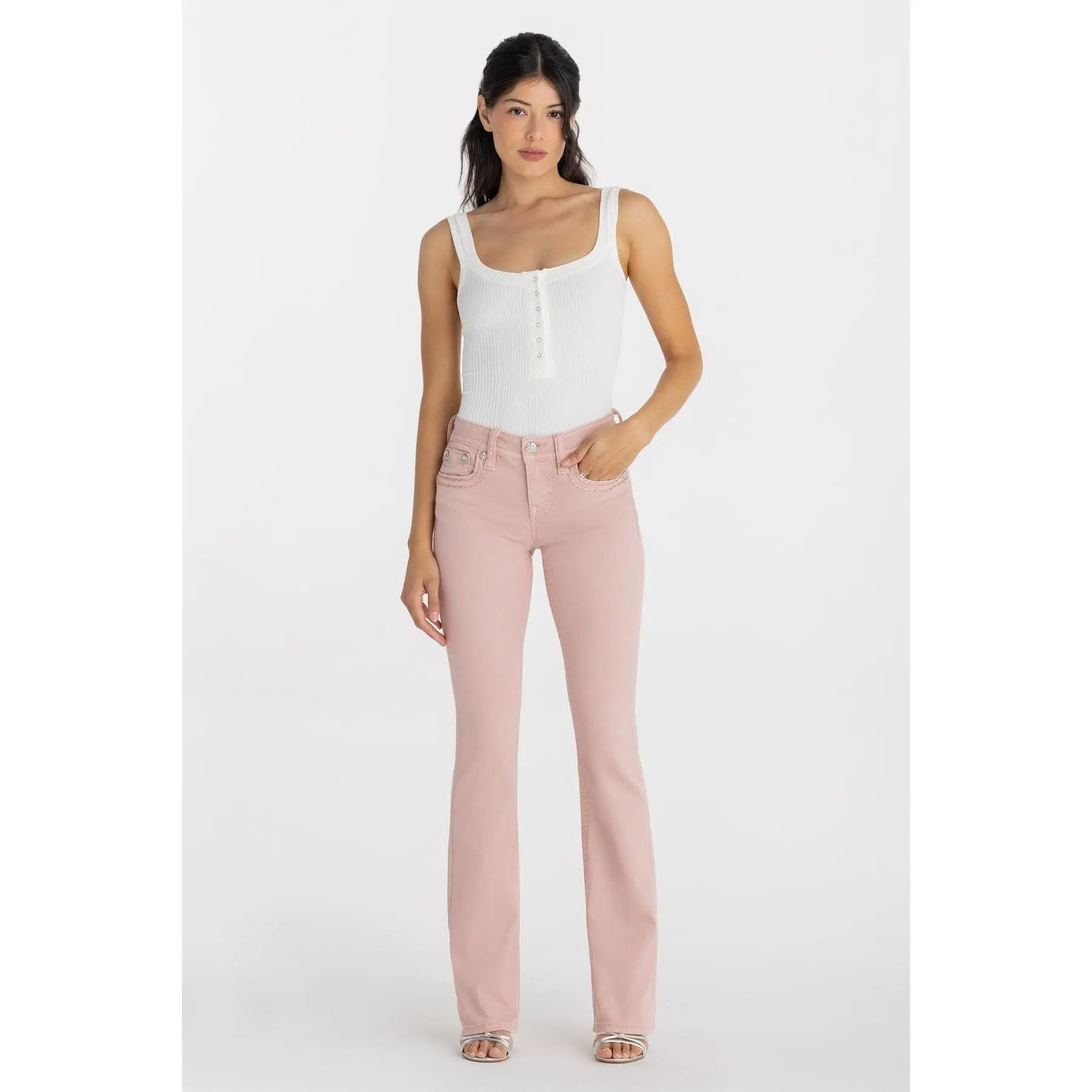 Bella Vie Stitched Bootcut Jeans