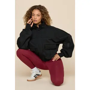 Cloud Bomber Jacket - Black