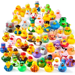 Rubber Ducks in Bulk,Assortment Duckies for Ducking Floater Duck Bath Toys Party Favors