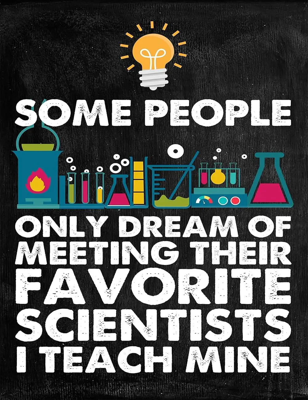 Some People Scientist Décor Chemistry Posters Vintage Science Lab Prints, Wall Art Decor Gifts for Classroom Home Office Teacher Engineer Medicine Research Development