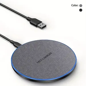 Fast wireless electronic charger 15W Max compatible with Smartphone iPhone 17/16/15/14/13/12/11 and Samsung S25/S24/S23/S22, AirPods support fast charging pads for modern devices