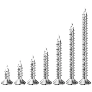 VKKM 100PCS 304 Stainless Steel Screws Set Multi-Size Home Repair DIY Woodworking Furniture Assembly Kit for Enthusiasts