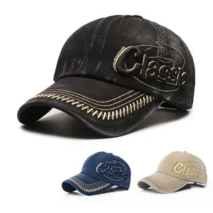 Classic embroidered baseball cap for men/women Vintage style & sun protection for all seasons travel outdoor