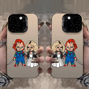 Chucky & Tiffany Killer Couple Protective Phone Case Suitable for iPhone 17 16e 16 15 14 13 12 11 Mini Pro Max Air X XR XSMAX 8 7 Plus Anti Fall Matte Back Cover Accessories