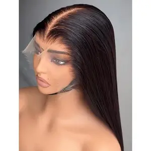13x6 Bone Straight HD Lace Front Wig Pre Plucked 30 40 50 Inch 13x4 Lace Frontal Brazilian Human Hair Wigs For Women