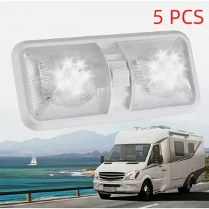 5 PCS 12V LED RV Ceiling Dome Light, Interior Lighting for Trailer Camper