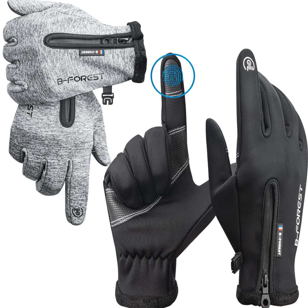 2Pair Winter Waterproof Gloves for Men Women Warm Running Cycling Snow Ski Gloves for Cold Weather