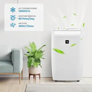 Gaomon 12,000 BTU Portable Air Conditioner - 3-in-1 Cooling Unit for 550 Sq Ft Rooms, with Remote Ctrl, Dehumidifier, Fan Modes, 24-Hour Timer, Window Kit, White Bedroom Appliance