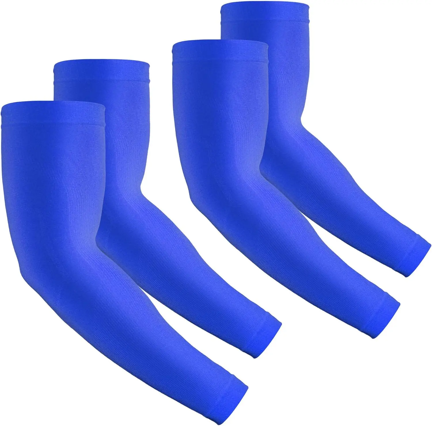 2 Pairs UV Protection Cooling Arm Sleeves Compression Sun Sleeves for Men Women Youth,  Cover Up, UPF 50