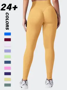 Women's High Waist Seamless Yoga Pants, Stretchy Slim Fit Butt Lifting Workout Leggings, Breathable & Soft for Yoga Running Daily Commute, Athletic Bottoms